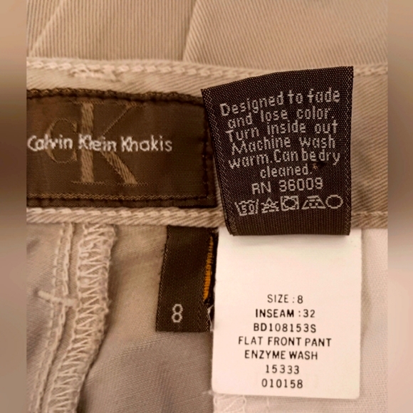 Vintage cotton Calvin Klein Khakis. Size 8 - Picture 6 of 8
